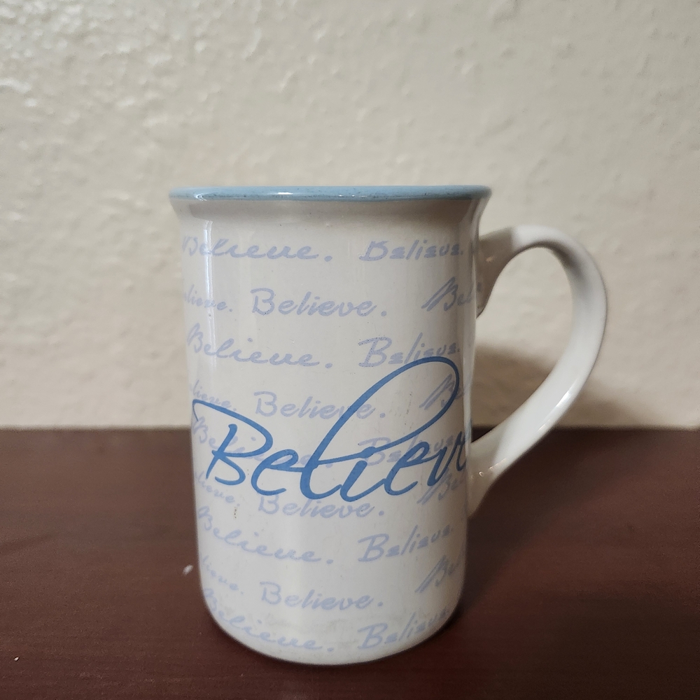 Classic White and Blue Ceramic Dining Mugs
